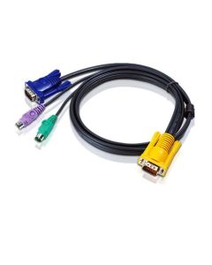 ATEN 2L-5303P :: KVM кабел, HD15 M + 2x PS2 M + 2 Audio plugs -- SPHD15 M,3.0 м