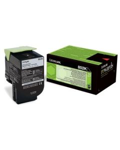 Lexmark 80C20K0 CX310, 410, 510 Black Return Programme 1K Toner Cartridge
