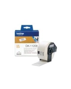 Brother DK-11208 Large Address Paper Labels, 38mmx90mm, 400 labels per roll, (Black on White)