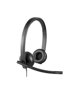 Logitech USB Headset H570e Stereo, In-line Controls, Echo Cancellation, Noise-cancelling, USB