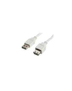 VALUE S3113-100 :: USB 2.0 кабел, A-A, M-F, бежов, 3.0 м