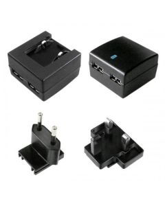 VALUE 19.99.1061 :: USB зарядно (EU+UK), 2 порта, 10 W