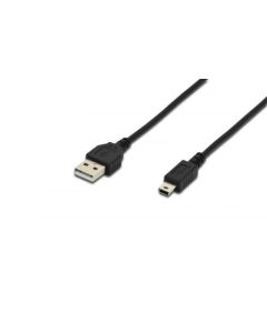 EDNET EDN-84128 :: USB 2.0 кабел, USB Type A M - Mini USB Type B M, 1.8 м