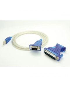VALUE 12.99.1160 :: Конвертор USB към Serial, с адаптер DB9 F-DB25 M, 1.8 м