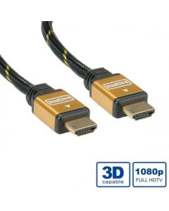 ROLINE 11.04.5562 :: Gold HDMI High Speed кабел, HDMI M - HDMI M, 2.0 м