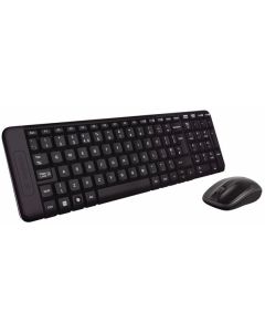 Logitech MK200 комплект клавиатура+мишка, безжични wireless, с БДС, черен цвят