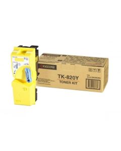 Тонер касета Kyocera TK-820Y, жълта