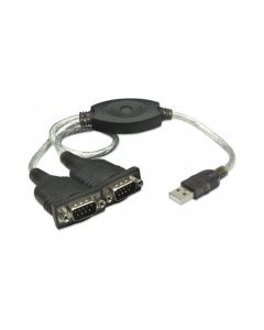 MANHATTAN 174947 :: Конвертор USB към Serial RS-232, 2x DB9, 45 см