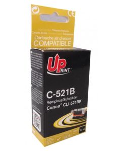 Патрон с ЧИП CANON CLI-521 Black 10 ml,iP3600-MP540 -980-MX860, Uprint
