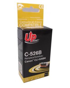 Патрон с ЧИП CANON CLI-526 BLACK, 10ml 3000k, Uprint