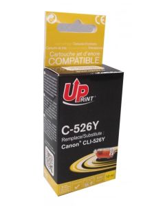 Патрон с ЧИП CANON CLI-526 YELLOW, 10ml 670k, Uprint