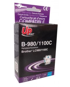 Патрон BROTHER LC980-1100 CYAN DCP145C-MFC-250-649, 12ml 800k. Uprint