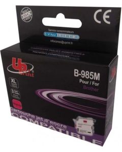 Патрон BROTHER LC985 MAGENTA, 12 ml 800k, Uprint
