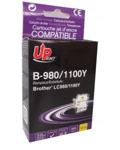 Патрон BROTHER LC980-1100 YELLOW, 12ml 600k Uprint