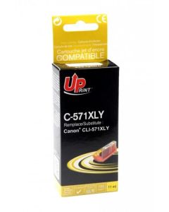 Патрон CANON CLI-571 XL Yellow 11ml, 720k, Uprint