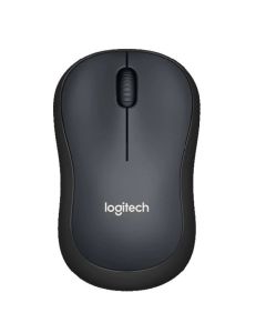 Logitech M220 Silent Wireless, Черна/Сива