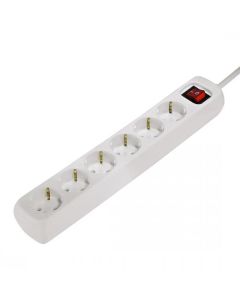 Разклонител HAMA, 6 гнезда, 30384