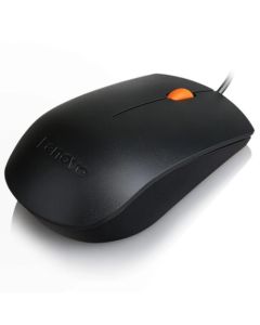 Lenovo 300, с кабел, оптичен сензор, 1600 dpi, черен цвят