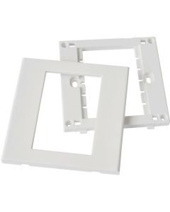 VALUE 25.99.8200 :: Faceplate за модулна AV розетка, 86x86мм, бял