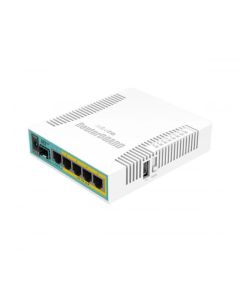 Рутер MikroTik RB960PGS, hEX PoE, 800MHz, 128MB, 5xGE, 1xSFP, RouterOS L4, PoE+
