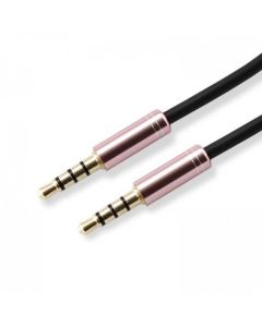 SBOX 3535-1.5P :: Аудио кабел, 3.5 мм стерео жак M-M, 1.5 м, Розов