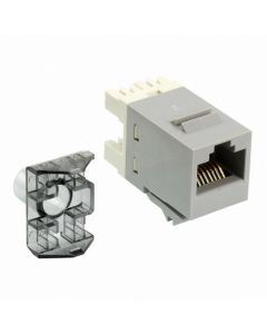 AMP жак инсърт категория 6, SL 110 Connect, U-UTP, без капаче, черен, COMMSCOPE