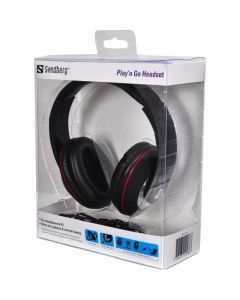 SANDBERG SNB-125-86 :: Слушалки с микрофон Play'n Go, черни