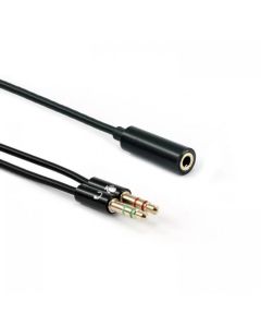 SBOX 35F-2X35M :: Y-образен стерео адаптер от 1 x 4-pin 3.5мм F към 2 x 3.5мм M