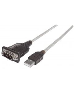 Конвертор, USB към RS-232, FTDI FT232RL, 45 см, MANHATTAN 151856