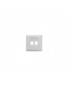Лицев панел 3M VOL-CHUK-2K, 86x86, за 2x RJ45 вложки, бял