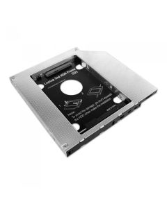 Makki Laptop Caddy 12.7mm SATA3 with LED-switch MAKKI-CADDY-127-LS