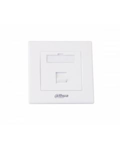Лицев панел Dahua PFM971-1, 86x86, за 1x RJ45 вложки, бял