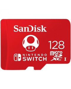 SANDISK microSDXC card for Nintendo Switch 128GB, up to 100MB-s Read, 60MB-s Write, U3, C10, A1, UHS-1
