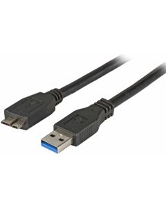[K5295SW.1] USB 3.0 Свързващ кабел, A Plug - Micro B Plug, Enhanced (1 метър)