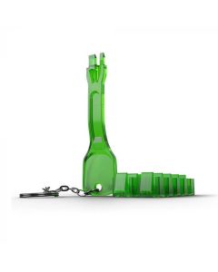 LINDY LNY-40472 :: Система за заключване на RJ-45 портове, 1 ключ, 10 порт блокера, зелен