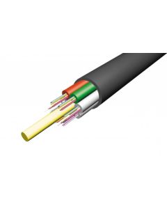 FTTH оптичен кабел, 1xG657 влакно, Фигура 8 с носещо въже - стоманена проволка, 1000 метра