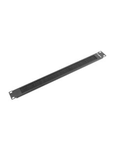 Lanberg 19" brush panel 1U, black
