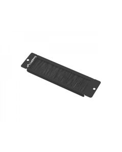 Lanberg 10" cable entry brush panel, black