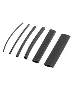 Lanberg 100pcs heat-shrinkable tubing kit, black box