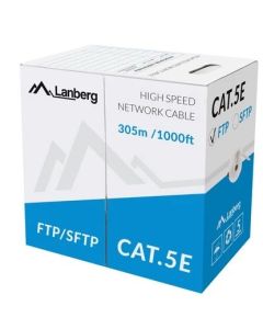 Lanberg LAN cable FTP CAT.5E 305m solid CCA, grey