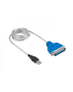 Lanberg adapter USB -- LPT 1.4m whitead-0028-w