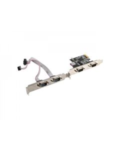 Lanberg extension card PCI-express 4x com + low profile bracket