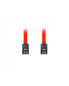 Lanberg SATA DATA II (3GB-S) F-F cable 70cm metal clips, red