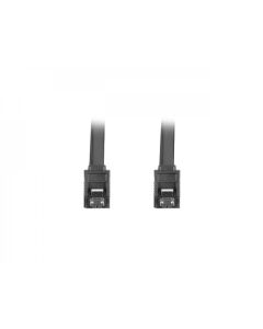 Lanberg SATA DATA III (6GB-S) F-F cable 50cm metal clips, black
