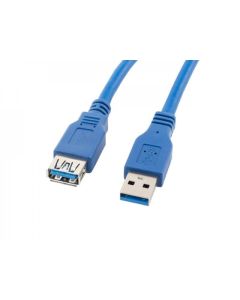 Lanberg extension cable USB 3.0 AM-AF, 1.8m, blue