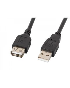 Lanberg extension cable USB 2.0 AM-AF, 70cm, black