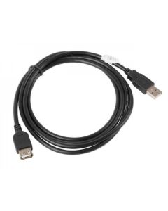 Lanberg extension cable USB 2.0 AM-AF, 1.8m, black
