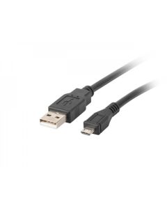 Lanberg USB MICRO-B (M)  --  USB-A (M) 2.0 cable 0.5m, black