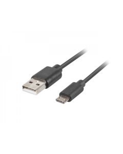 Lanberg USB MICRO-B (M)  --  USB-A (M) 2.0 cable 3m, black QC 3.0