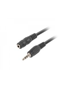 Lanberg extension cable mini jack 3.5mm M-F 3 pin 1.5m, black